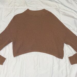 Hollister Warm Brown Cowl Neck Sweater